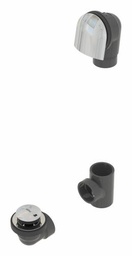 [7544580] Tip-Toe FRZERO PVC Offset Waste & Overflow Kit