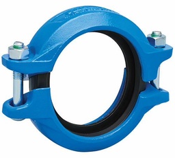 [6666725] 4" QuickVic Installation Ready Rigid Coupling Potable Water SS Blue Style 807N