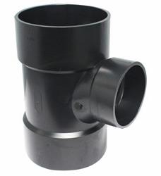 [7621045] 102144 ABS DWV 6X6X4" SAN TEE HXHXH BLK CANPLAS