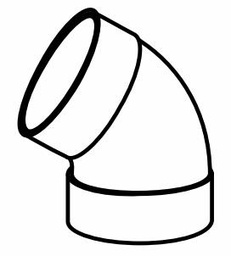 [7260015] 1 1/2 CC 60 ELBOW DWV WROT