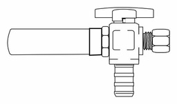 [3509906] 1/2 PEXx3/8OD 90o CP VLV W/H.ARR. L.F.