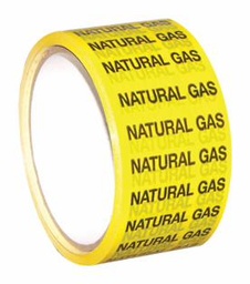 [4509900] Natural Gas Label Tape 48mm x 27 Meters