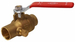 [6026043] 3/4 CXC BRS BALL VALVE W/DRN 600WOG