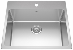 [4400250] Brookmore 25" 1-Hole 1 Bowl Drop-In Kitchen Sink