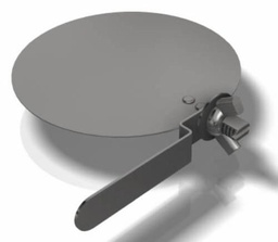 [5645764] 6" Pipe Damper Single Stem 26ga