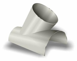 [5646956] 4" 45 Degree Saddle Wye 0.025 Aluminum