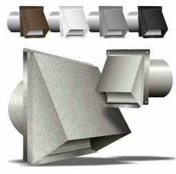 [5647696] 4" Wall Cap with Damper Galvanized