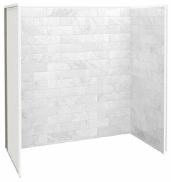 [6457820] Utile 60" x 32" x 60" 3-Piece Alcove Tub Wall Kit