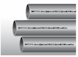 [7670805] 4"x20' PVC DR18 CIOD PIPE GSKT BLUE BRUTE