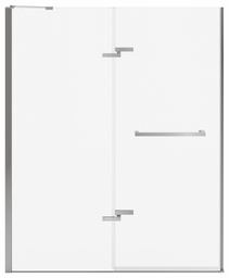 [6457365] Reveal Sleek 56-59" x 71.5" Alcove Pivot Shower Door