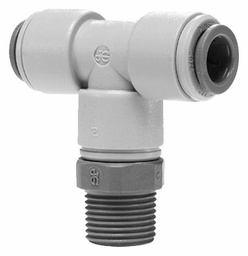 [7030320] Gray Acetal Swivel Branch Tee 3/8 x 1/4 Center Leg NPTF
