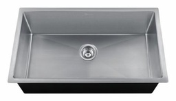 [4424007] Hand Fabricated 10mm Radius 1 Bowl Undermount Sink 18ga