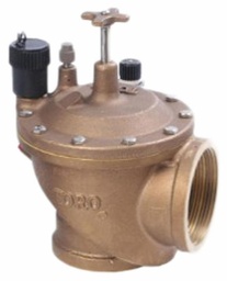 [4611055] 220 Brass Angle Valve, 3" NPT, Electric, w/ Spike Guard Solenoid