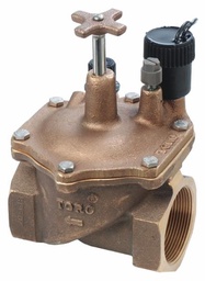 [4611050] 220 Brass Globe Valve, 2" NPT, Electric, w/ Spike Guard Solenoid