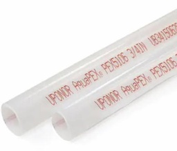 [1819495] 1/2" Uponor AquaPEX White, Red Print, 20-ft. straight length, 500 ft. (25 per bundle)