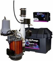 [1582015] 1/2 HP Battery back-up Pump combo, models 457 & 441 assembled, 115V, 12V StormCell 10A charger.