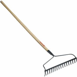 [5430922] 16" Bow Head Rake with Wood Handle