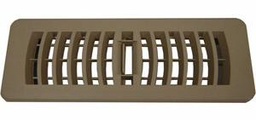 [5590120] 3"X10" PLASTIC FLOOR REGISTER - TAUPE-BULK
