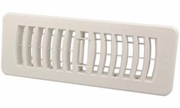 [5590100] 3"X10" PLASTIC FLOOR REGISTER - WHTE-BULK
