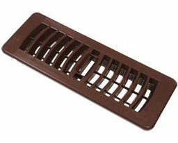 [5590135] 3"X10" PLASTIC FLOOR REGISTER - BROWN-BULK