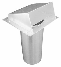 [5624125] 3" DRYER VENT HOOD ALUMINUM
