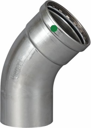 [6521405] 3 P/P STAINLESS STEEL CXFTG 45° ELBOW XL