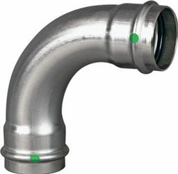 [6521605] 3/4 P/P STAINLESS STEEL CXC 90° ELBOW