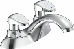 [6547230] 4" Two Handle Metering Slow-Close Bathroom Faucet In Chrome