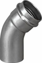 [6571350] 3/4 P/P STAINLESS STEEL CXFTG 45 ELBOW W/FKM