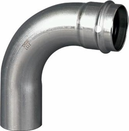 [6572130] 1/2 P/P STAINLESS STEEL CXFTG 90 ELBOW W/FKM