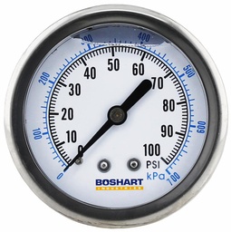 [6649450] PG25CBM-100-GNL - 'No Lead 2.5" Liq 1/4"Cbm 0-100'