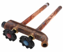 [7094221] Model V22CP Freezeless Hot & Cold Wall Faucet 8 Inch, Black Handle