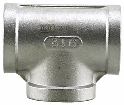 [7110676] 2-1/2 STAINLESS THRD 150# TEE