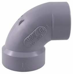 [7560155] 1 1/2"x90D PVC DWV ELBOW SPxH SYSTEM 15