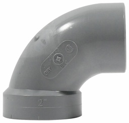 [7560160] 2"x90D PVC DWV ELBOW SPxH SYSTEM 15