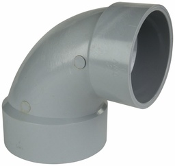 [7560195] 4"x3"x90D PVC DWV RED. ELBOW HxH SYSTEM 15