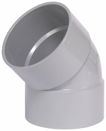 [7560230] 10"x45D PVC DWV SHORT TURN ELBOW HxH SYSTEM 15