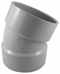 [7560295] 4"x22 1/2D PVC DWV ELBOW HxH SYSTEM 15