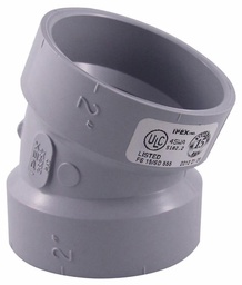 [7560285] 2"x22 1/2D PVC DWV ELBOW HxH SYSTEM 15