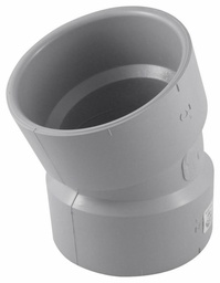 [7560290] 3"x22 1/2D PVC DWV ELBOW HxH SYSTEM 15