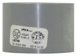 [7560775] 1 1/2" PVC DWV COUPLING HxH SYSTEM 15