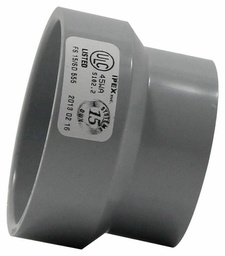 [7560815] 2"x1 1/2" PVC DWV COUPLING HxH SYSTEM 15