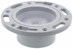 [7560970] 4"x3" PVC DWV ADJ. CLOSET FLANGE W/ MLD TEST PLATE SYSTEM 15