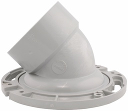 [7560980] 4"x3"x45D PVC DWV DISCHARGE CLOSET FLANGE SYSTEM 15