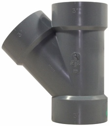 [7583408] 3"x45D PVC DWV WYE HxHxH SYSTEM XFR