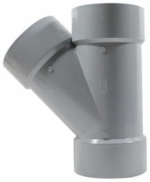 [7583420] 6"x45D PVC DWV WYE HxHxH SYSTEM XFR