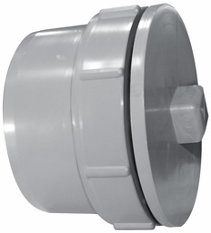 [7583668] 4" PVC DWV FTG C/O W/ PLUG SPxGSKT PLUG SYSTEM XFR