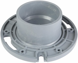 [7584250] 4"x3" PVC DWV CLOSET FLANGE W/ MLD TEST PLATE FLUSH SYSTEM XFR