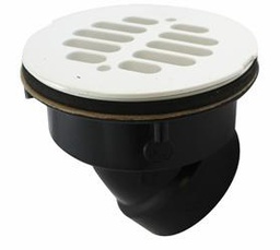 [7629418] ABS 45 Degree Offset Round Shower Drain