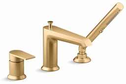 [2947367] Hint 3-Hole Deck Mount Tub Faucet with Hand Shower